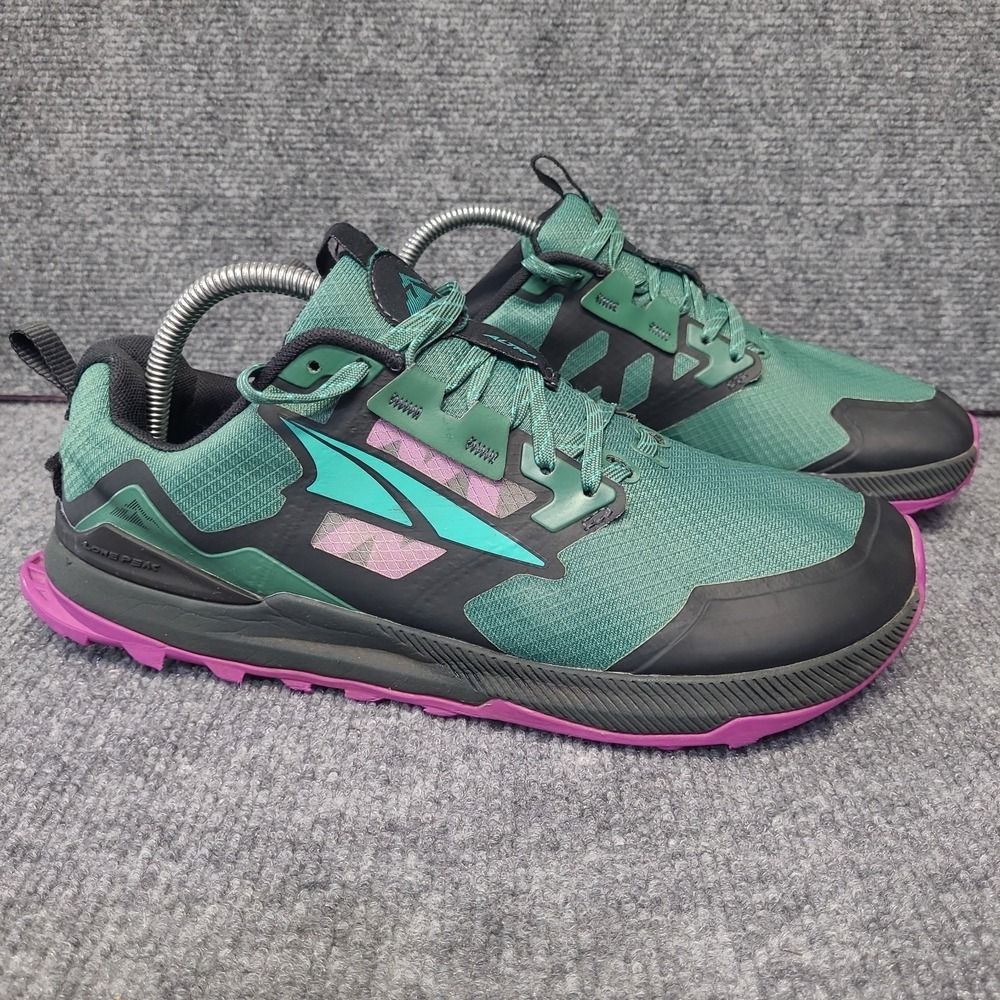 ALTRA Lone Peak 7 Men's 8.5 Trail Running Shoe Green/Teal MacTrac EGO FootShape - Picture 4 of 14